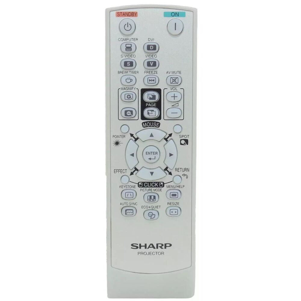 Sharp RRMCGA662WJSA Factory Original Projector Remote PG-F317X, PG-F255W